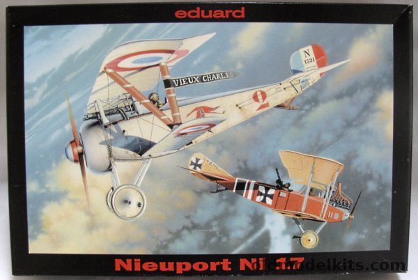 Eduard 1/48 Nieuport Ni-17 with Mask Set - Lt. Boyau Escadrille N77 / Georges Guynemer July 1916, 8023 plastic model kit